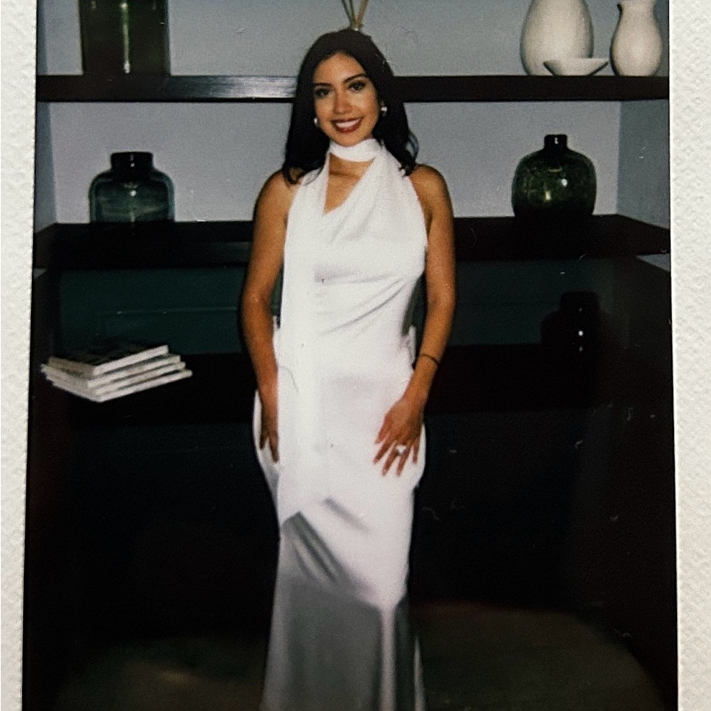 Elegant White Evening Gown